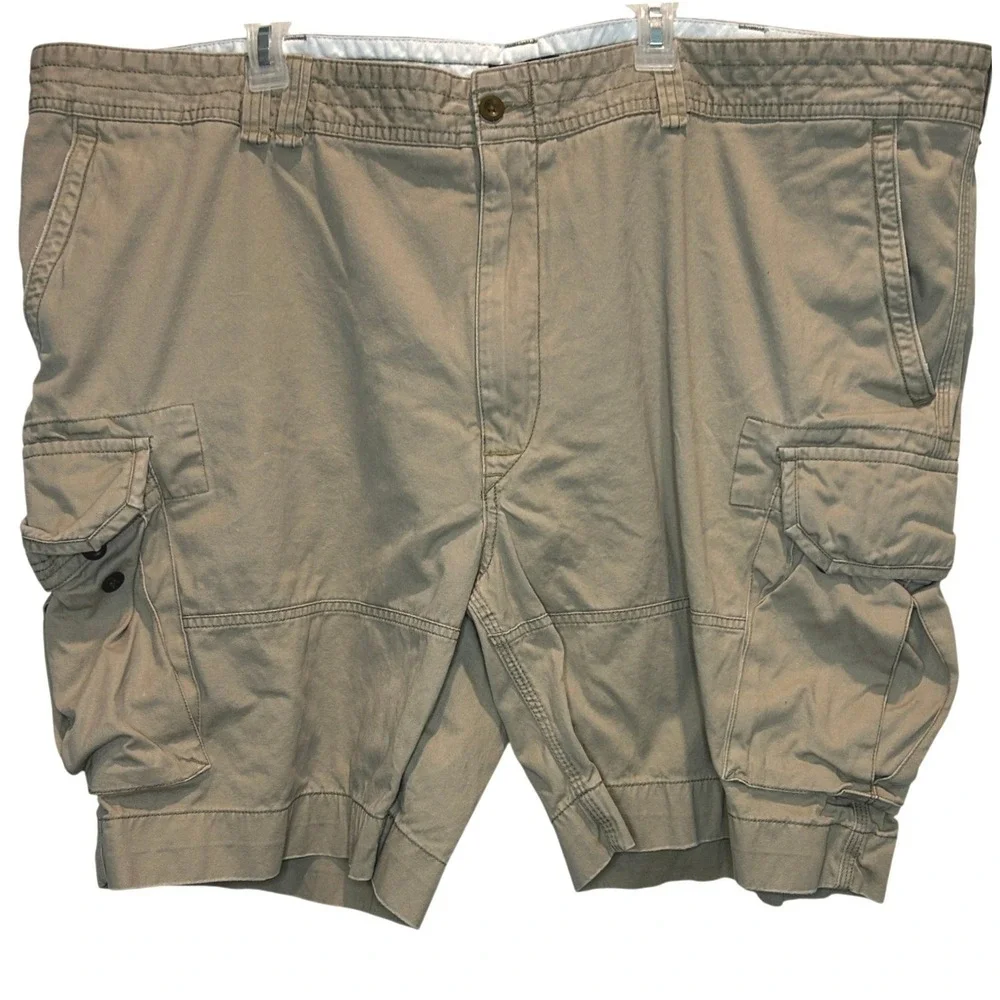 Polo Ralph Lauren Cargo Shorts‎ 54B Men's Khaki Tan Classic Cotton Twill Utility